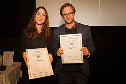 Susanne Wille, "SRF" und Phillip Loser, "Tages-Anzeiger" wurden in der Kategorie "Politik" ausgezeichnet.