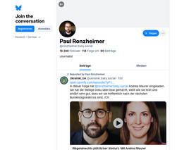 X oder Bluesky? Paul Ronzheimer gegen Armin Wolf in der „Zeit“
